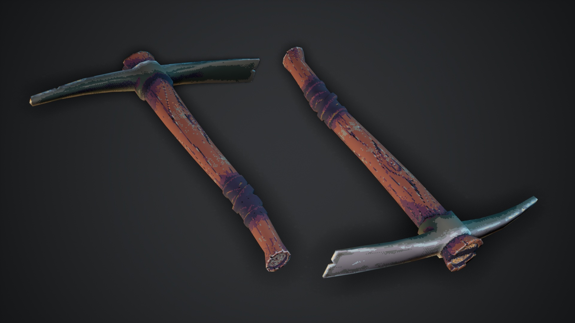 Media 1 for listing Medieval Basic Tools: Pickaxe - Retro / PS1 Style