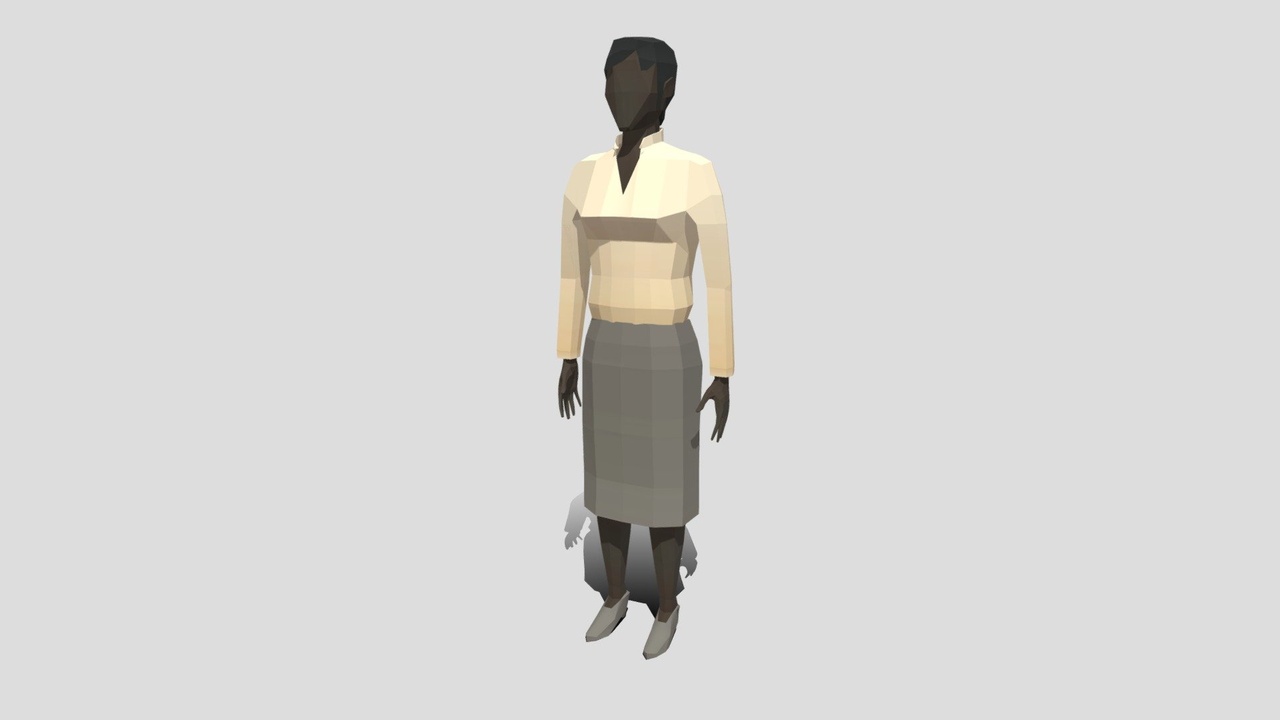 Media 1 for listing Business Female_1_ Low Poly Style