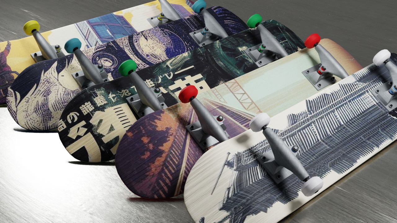Media 1 for listing Realistic skateboards AssetPack
