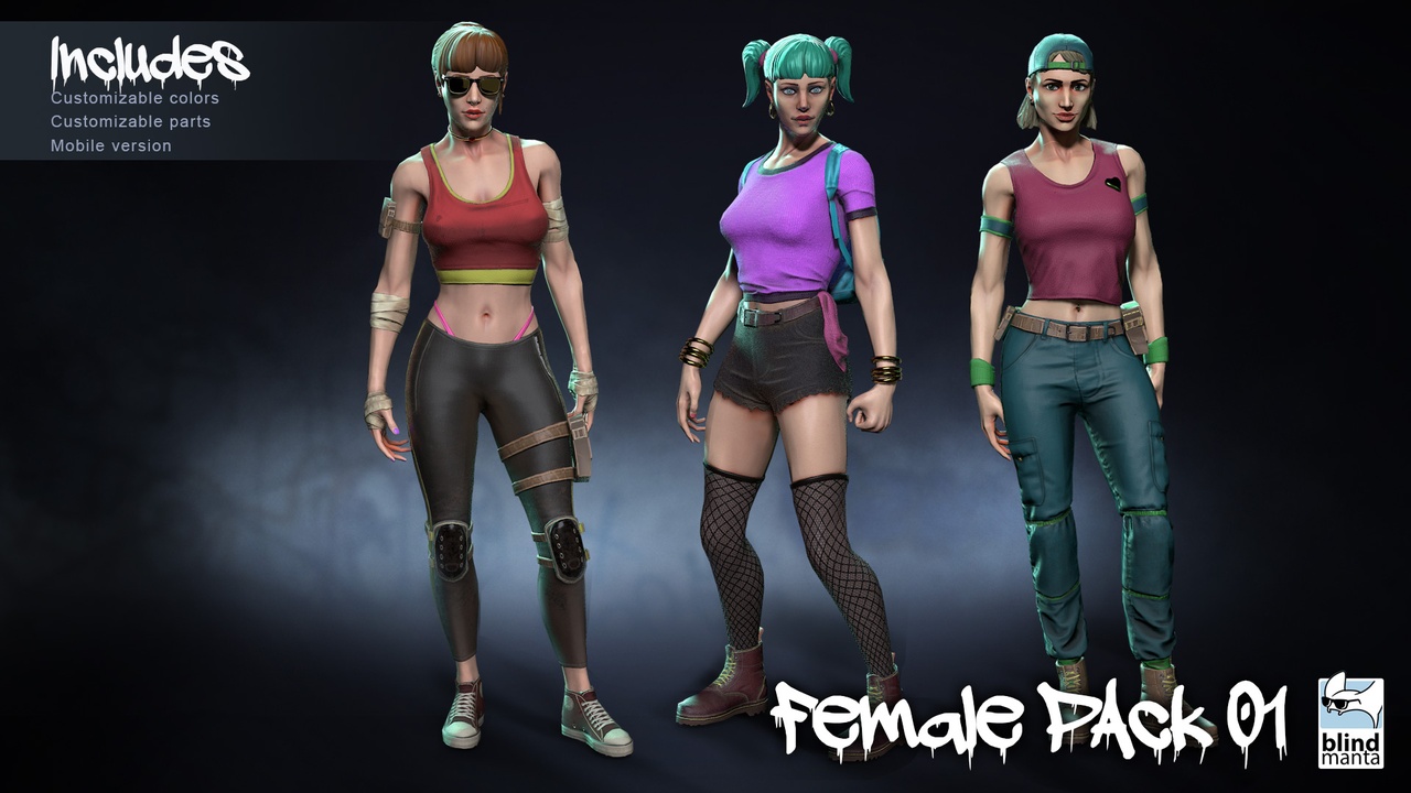 Media 1 for listing Gang Female Pack 01