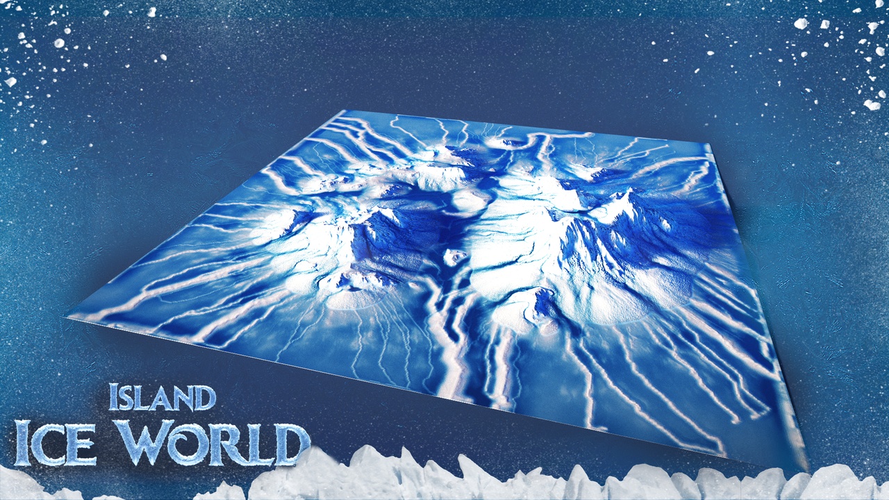 Media 1 for listing Ice World - Island Environment / 30 Pcs Landscape Mesh
