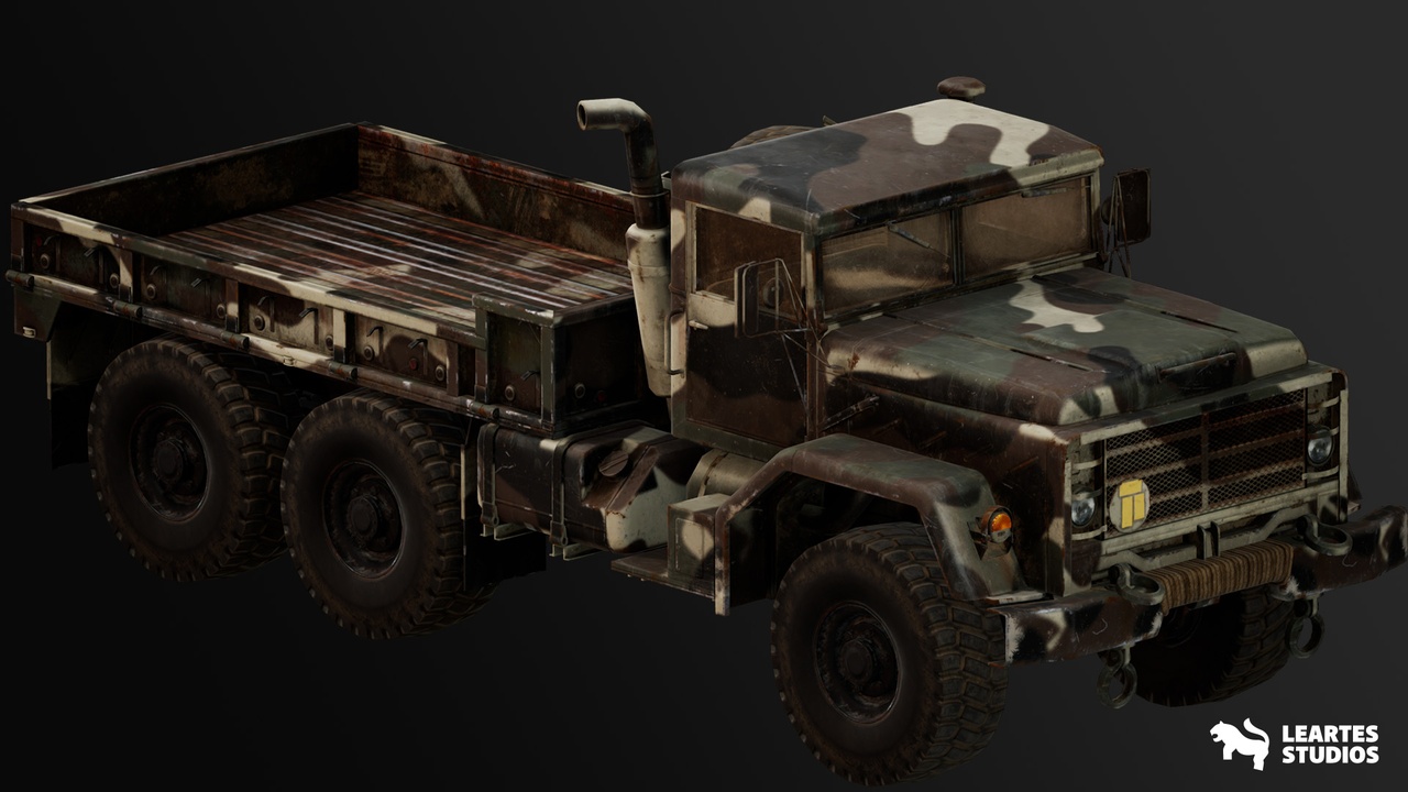 Media 1 for listing Military Truck - Rigged/BP Controllable ( Military Truck Army Drivable Car 3D )