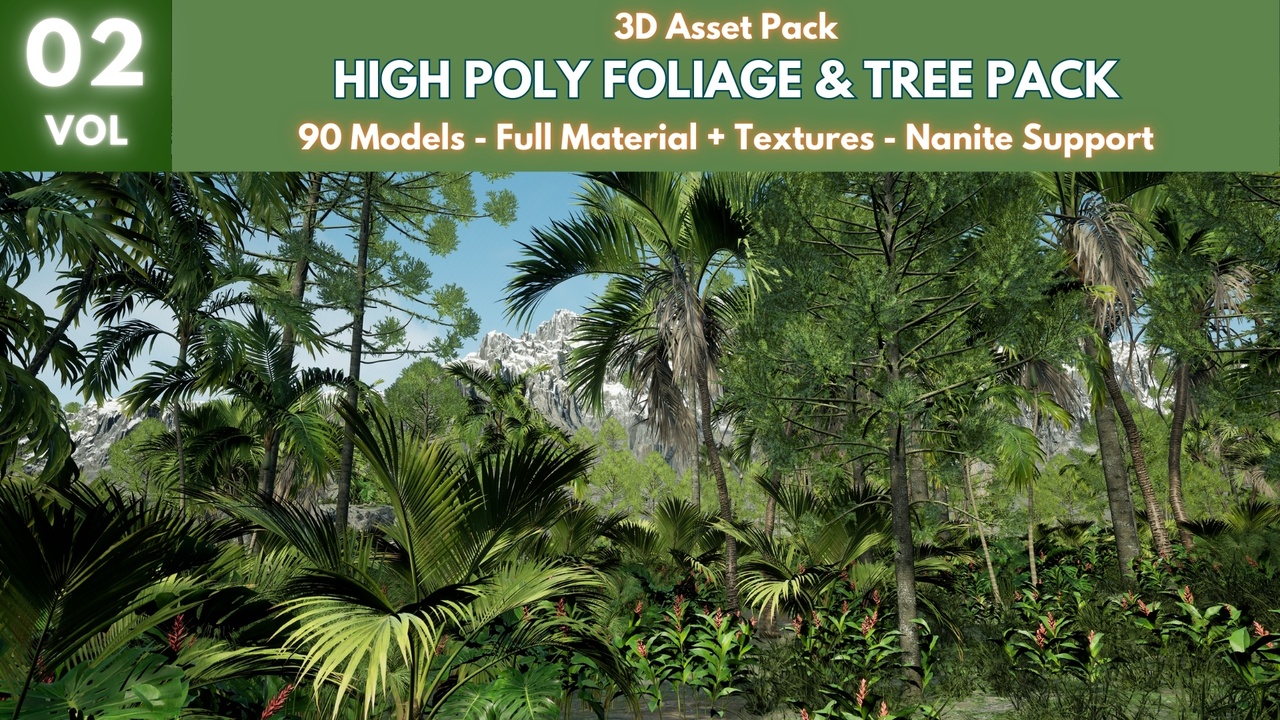 Media 1 for listing High Poly Foliage and Tree Pack 2