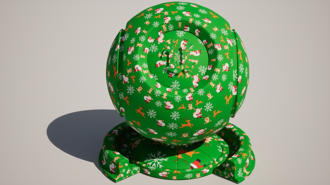 Media 1 for listing Christmas Fabric Texture Set – 12 x 4K Seamless Textures