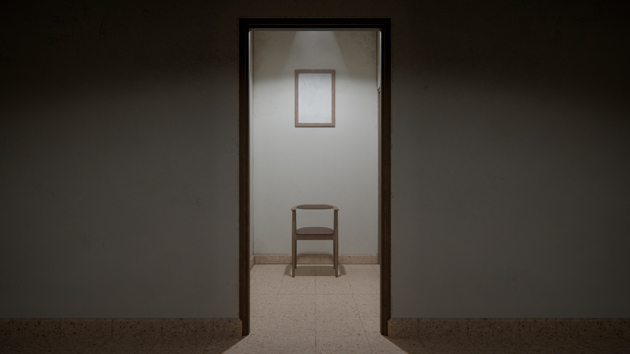 Media 1 for listing Chair Under Spotlight in Empty Room