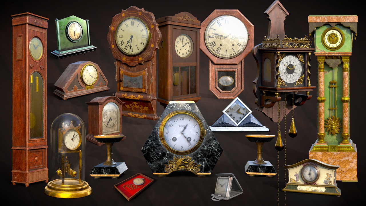 Media 1 for listing Clocks 1900s - 15 unique meshes