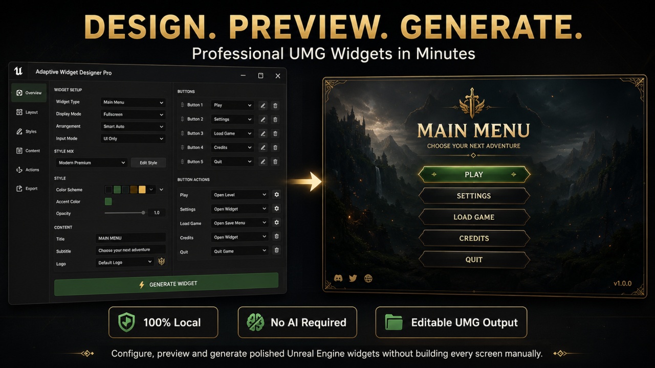 Media 1 for listing Adaptive Widget Designer Pro (V1.0.0)