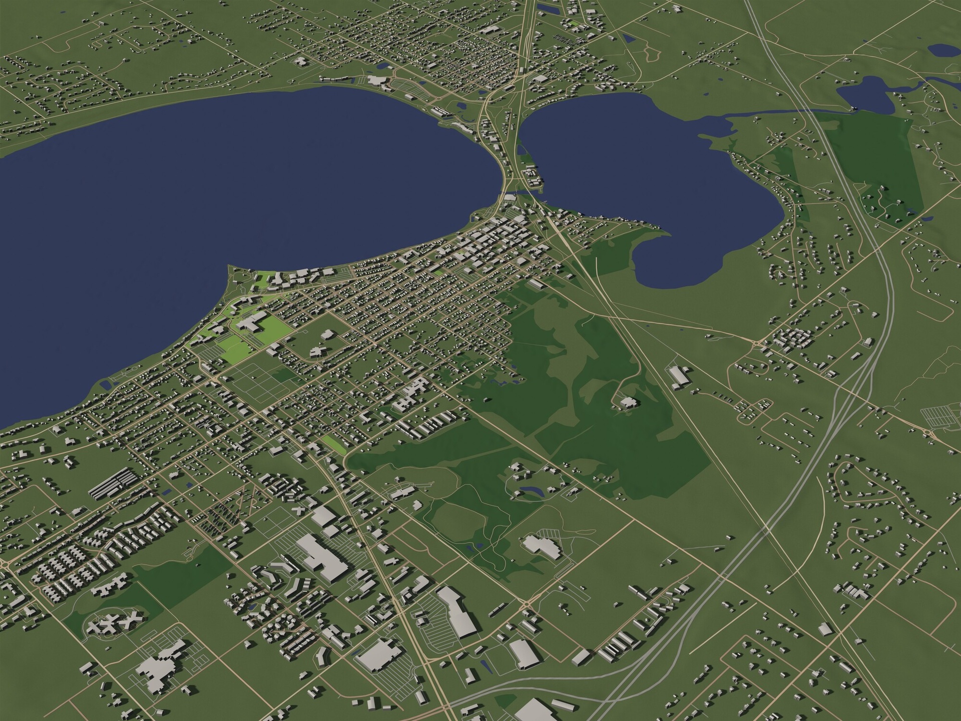 Media 1 for listing Bemidji Minnesota USA in 20 km x 20 km - city and urban