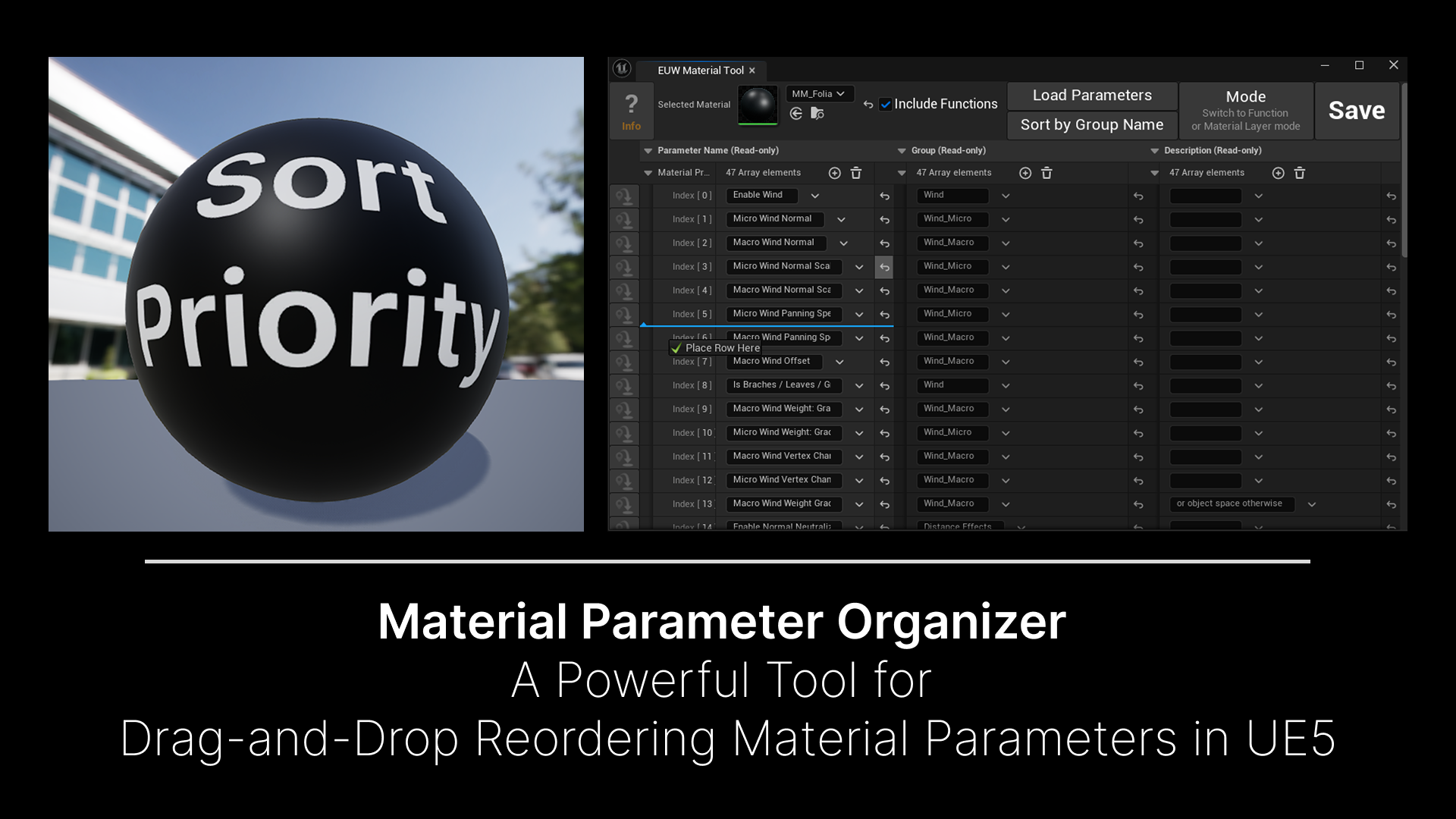 Isolate Parameter Material Parameter Organizer | Fab