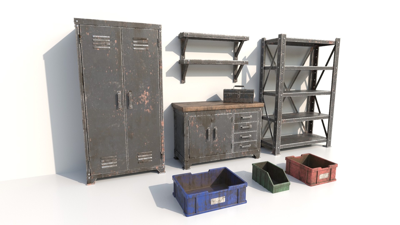 Media 1 for listing Post-Apocalyptic Workshop Storage Pack