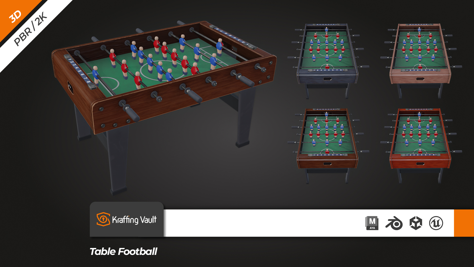 Table Football Interchangeable Table Football | Fab