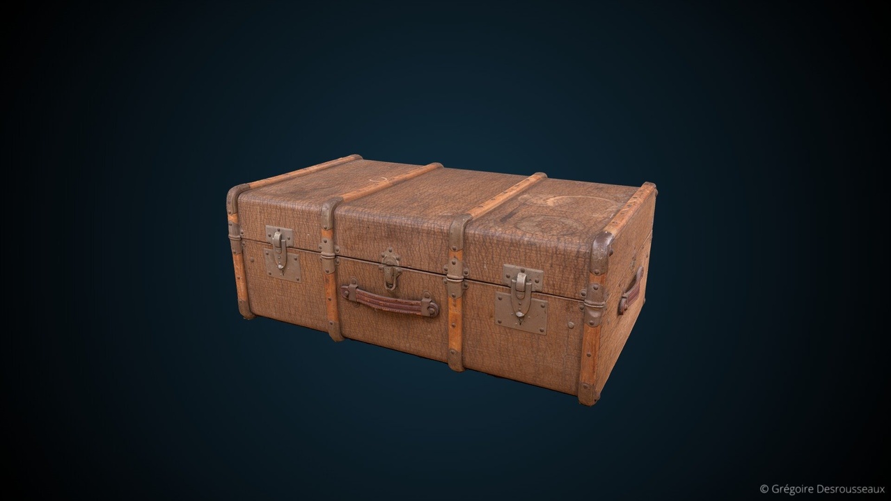 Media 1 for listing Old Trunk big luggage - High Resolution 3D Scan