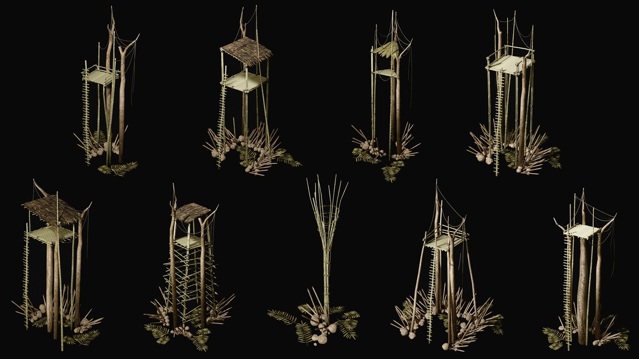 Media 1 for listing Swamp Jungle Watchtowers