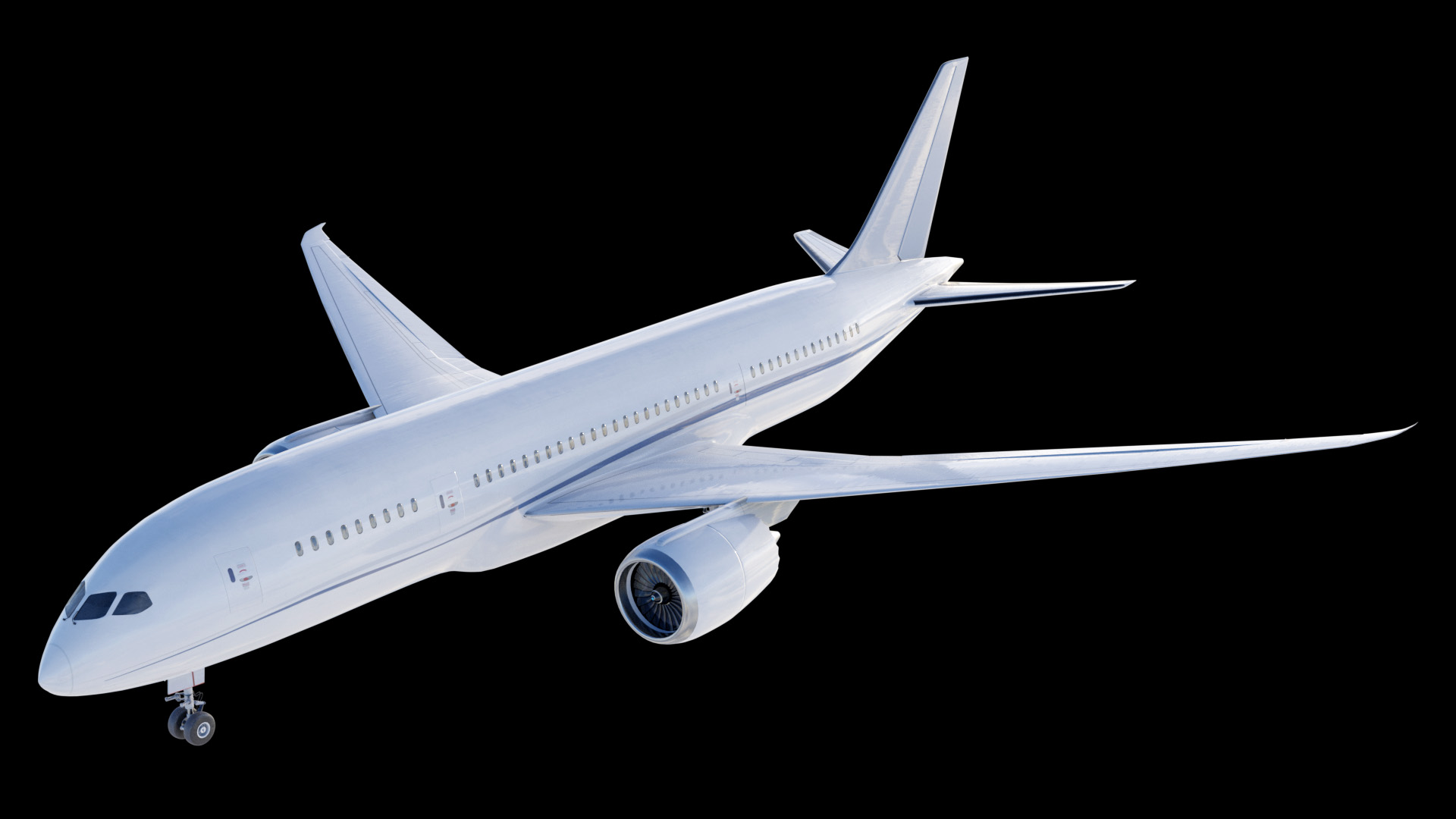 B78 Modern Widebody Jet Airliner PBR textures | Fab
