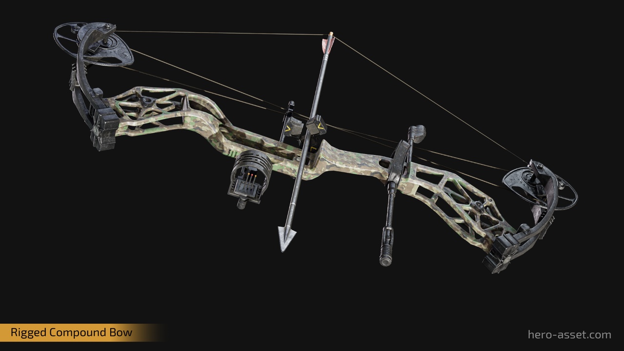Media 1 for listing Compound Bow and Arrows - Rigged