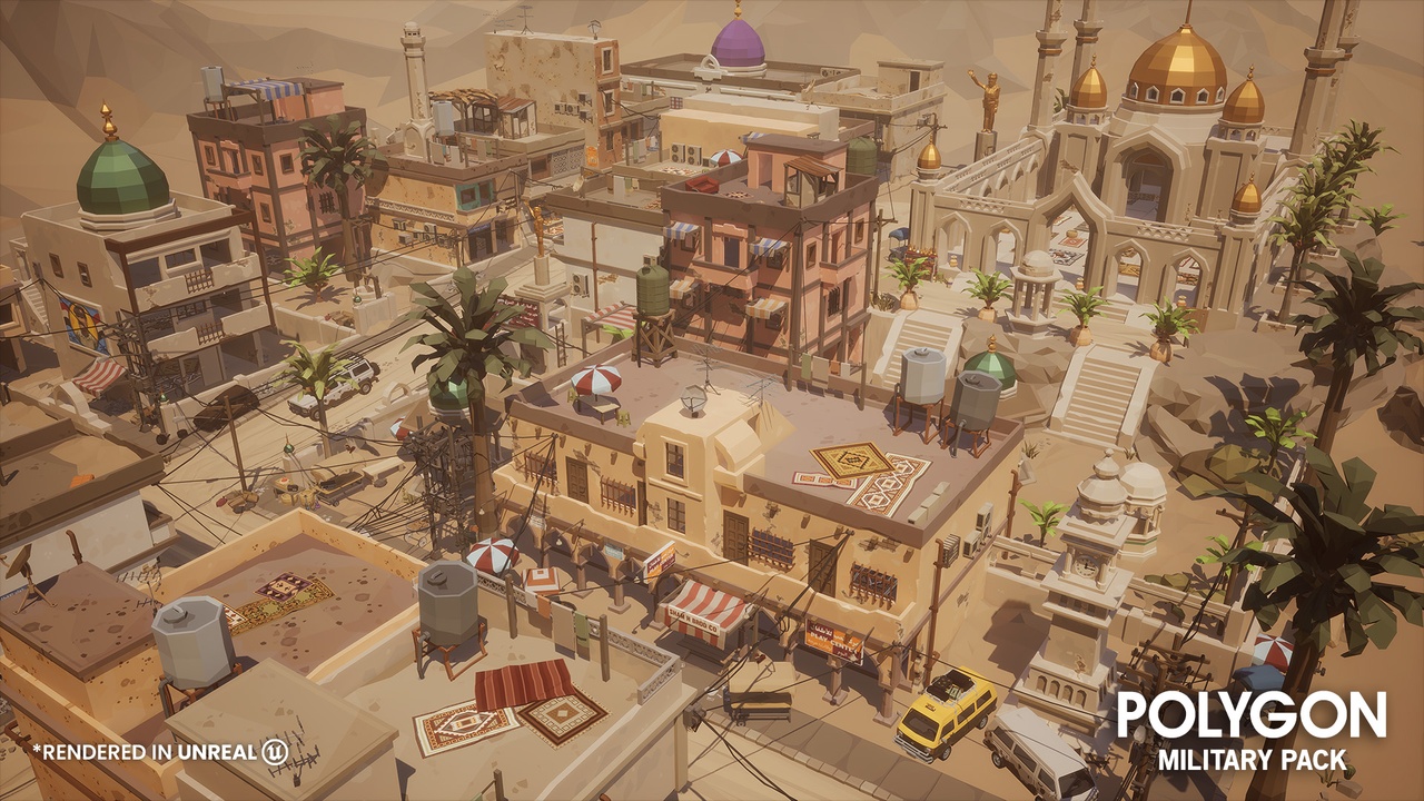 商品 POLYGON - Military Pack - Low Poly Army and Guns for FPS, Shooters, RTS 的媒体 1
