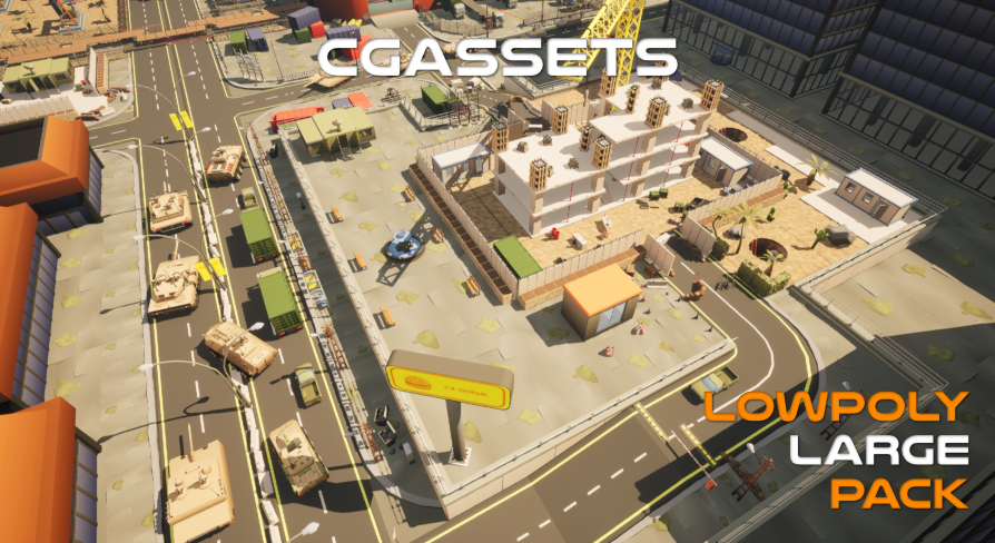 Lowpoly Style Large Content Pack | Fab