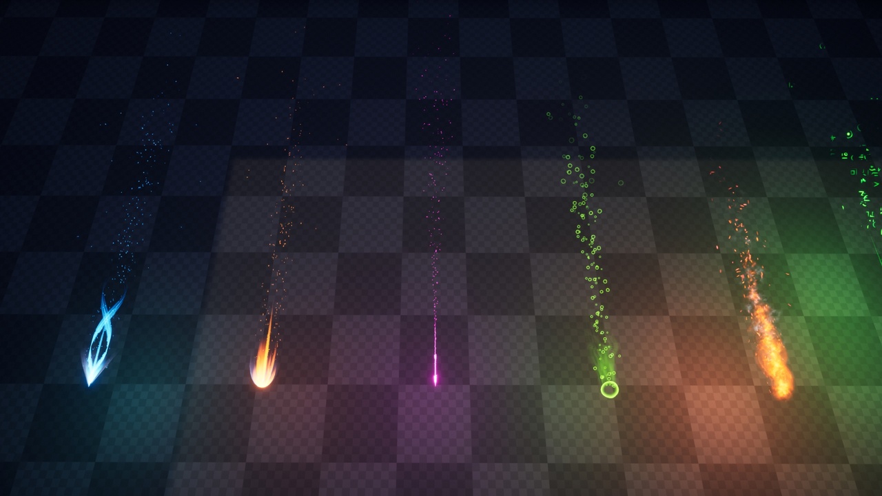 Multimedia 1 para anuncio RPG VFX PACK V3 - 15 Projectiles / Muzzle / Hit Effects