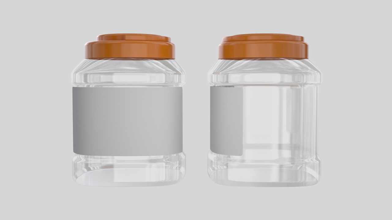 Media 1 for listing Transparent Plastic Jar