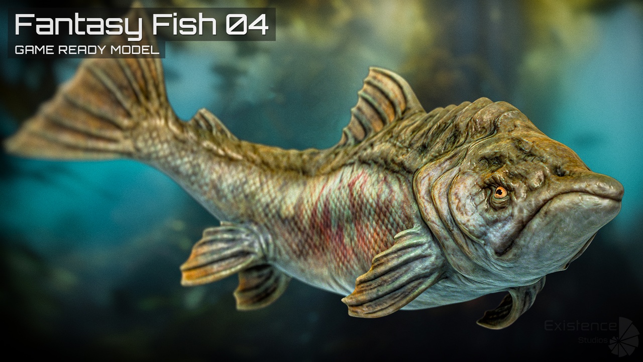 Media 1 for listing Fantasy Fish 04 - Aqua Life - Underwater Creature - Monster Sea Enemy - #31