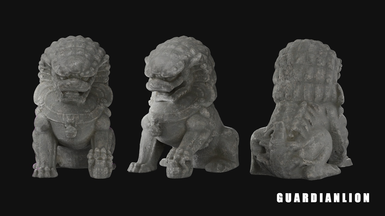 Media 1 for listing Realistic Asian stone sculpture
