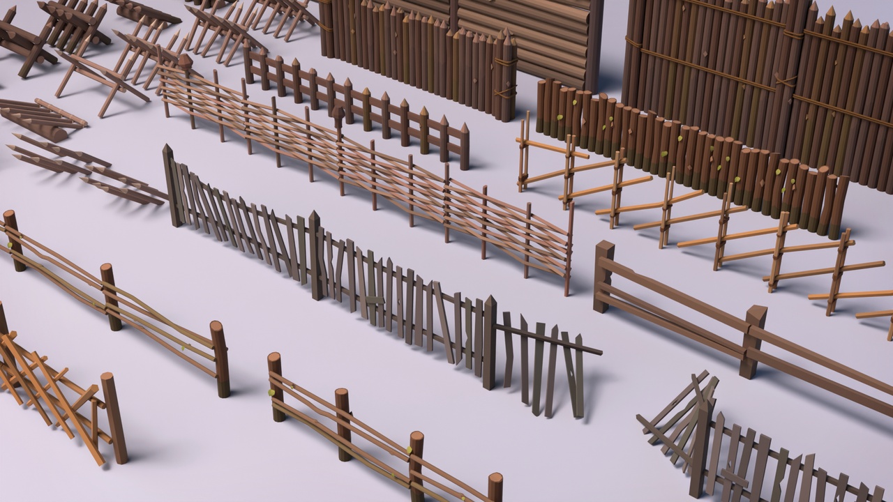 Media 1 for listing Rural & Medieval Fence Pack – BoznaWhat
