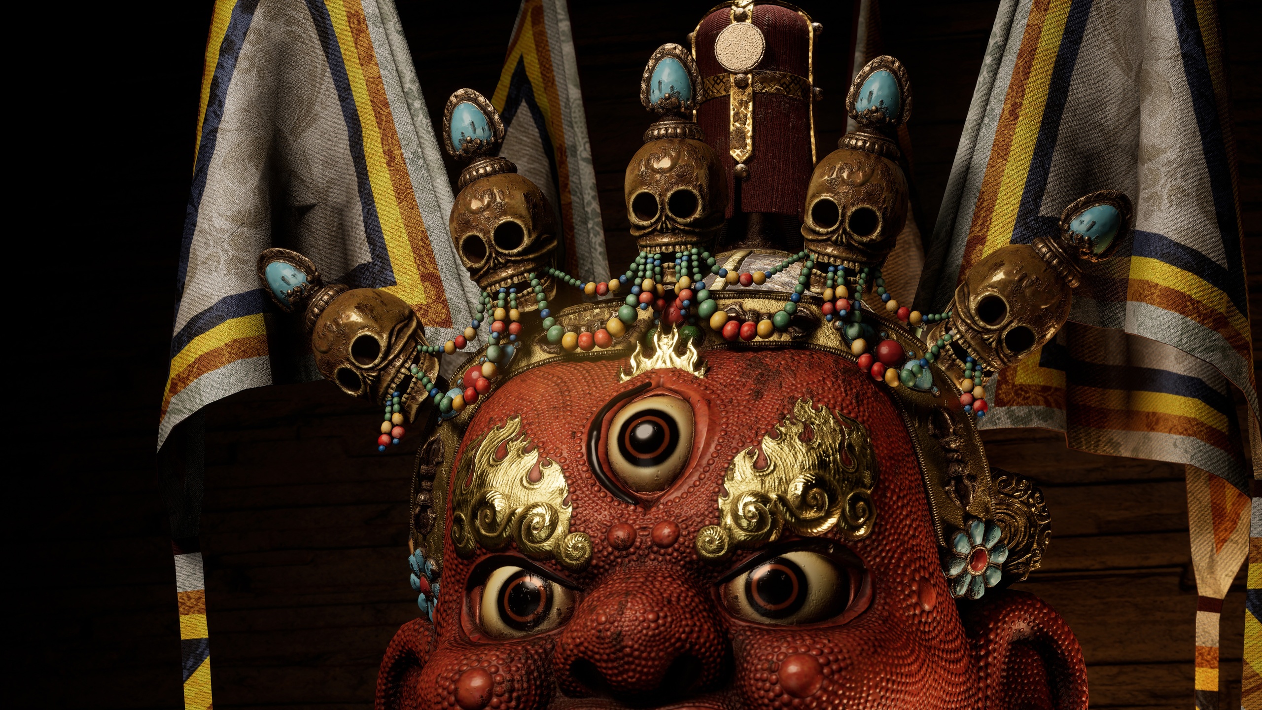 Media 1 for listing CEREMONIAL MASK of Mongolia