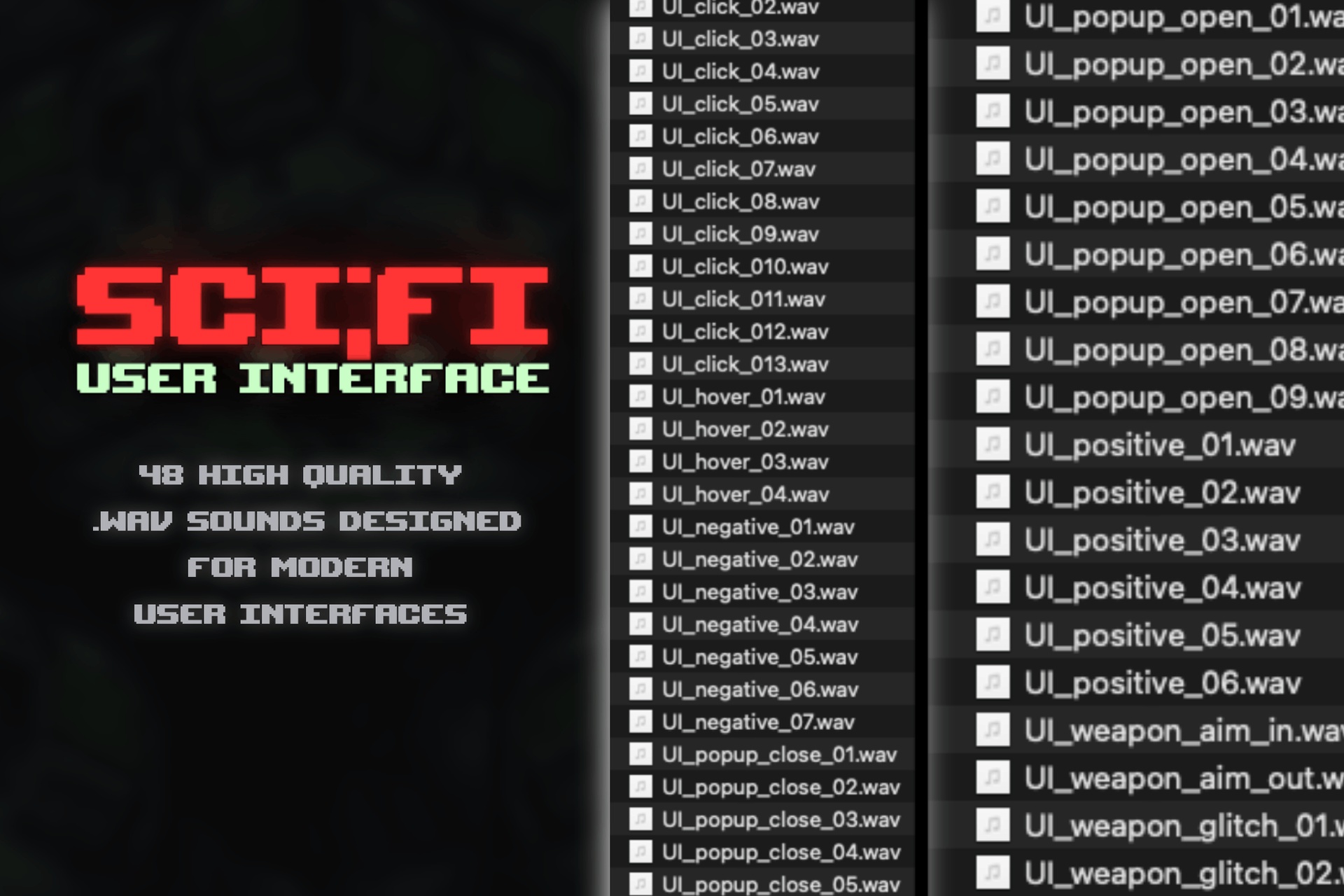 SCI:FI User Interface SFX toolkit | Fab
