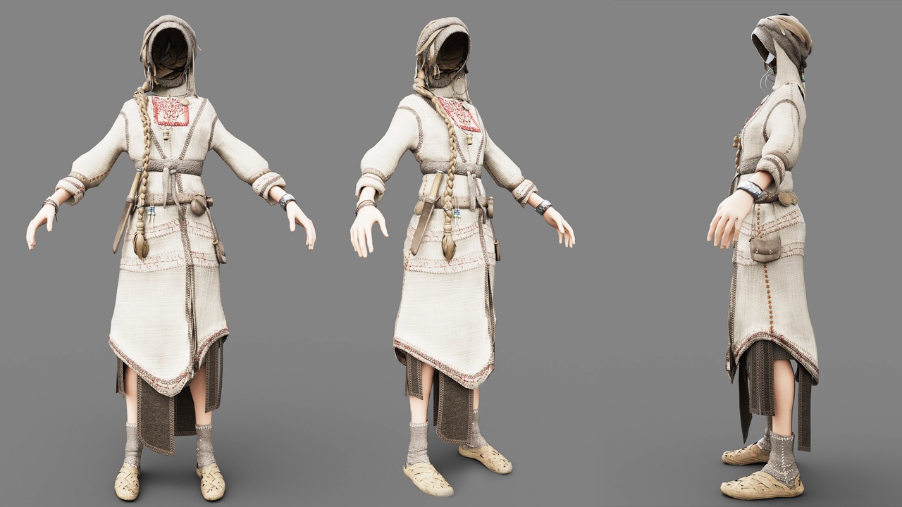 Media 1 for listing Slavic girl Character | Metahuman Rigged | Gameready fbx | UV + nice textures