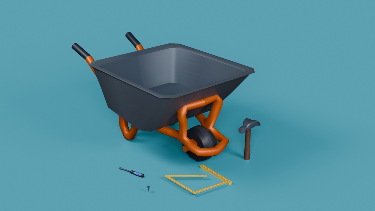 Media 1 for listing DEMO LowPoly Construction Site Tools Pack