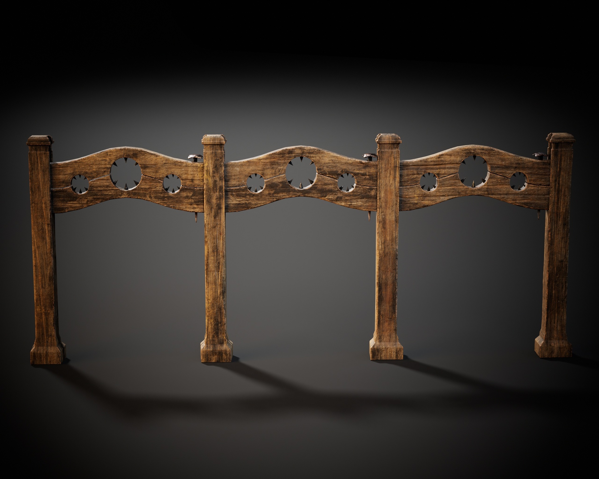 Media 1 for listing Medieval Triple Straight Spiked Stock