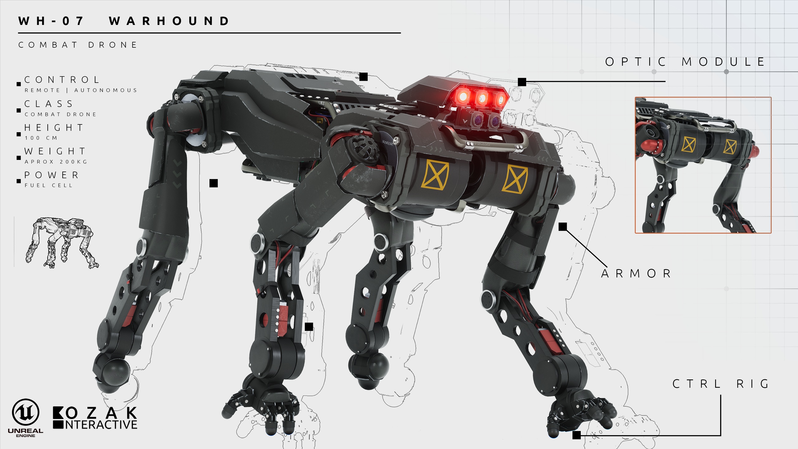 Media 1 for listing WARHOUND | Robot Dog