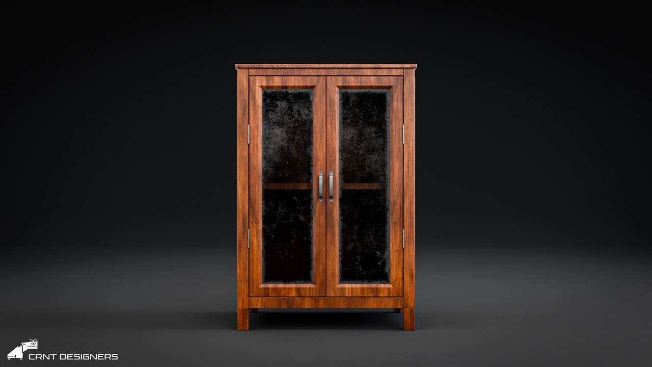 Media 1 for listing Vintage Wooden Cabinet - UE4 And UE5 Optimized - Lowpoly 3D model