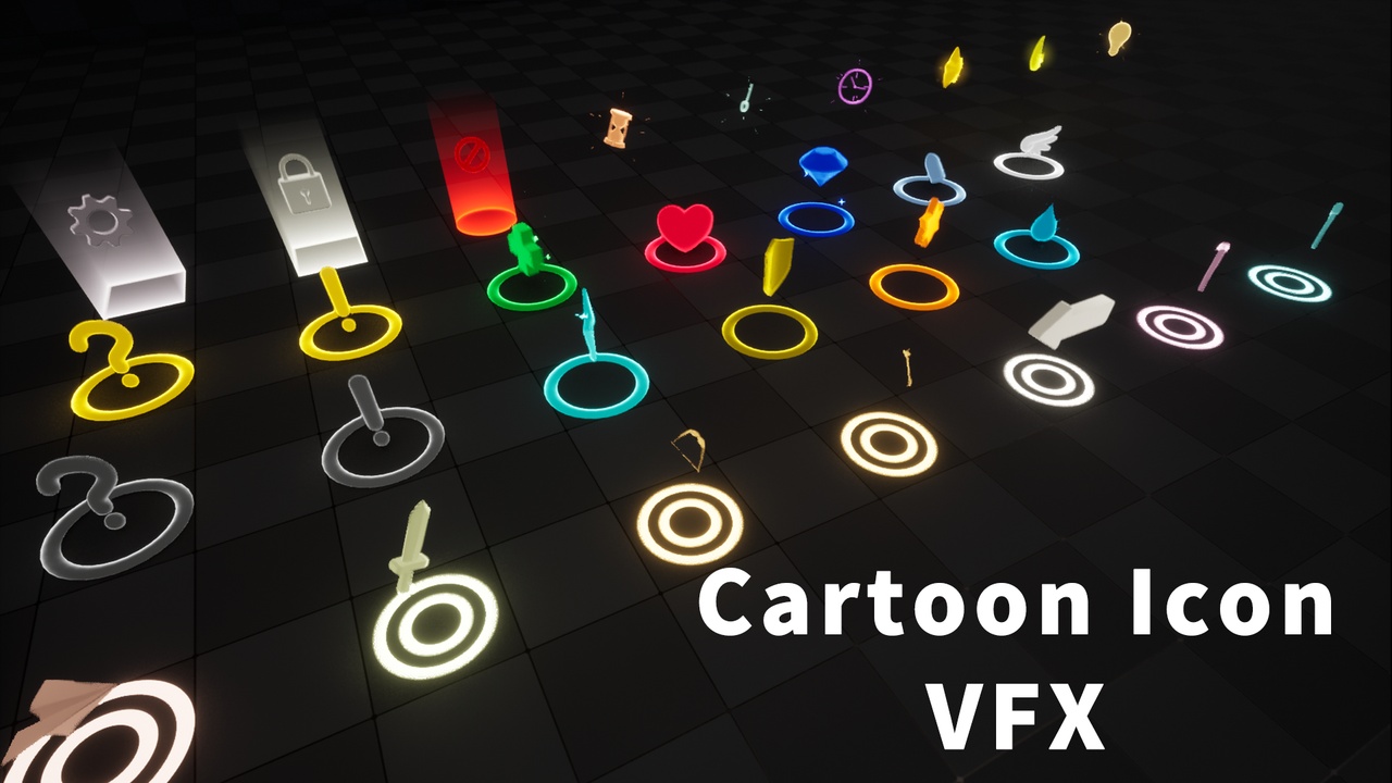 File multimediali per l'articolo Cartoon Icon VFX Pack: 1