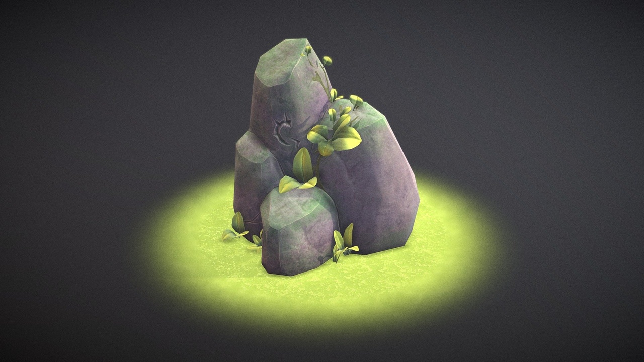 Media 1 for listing Stylized Rock Diorama
