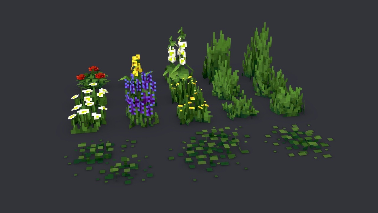 Media 1 for listing Pixel Foliage Set