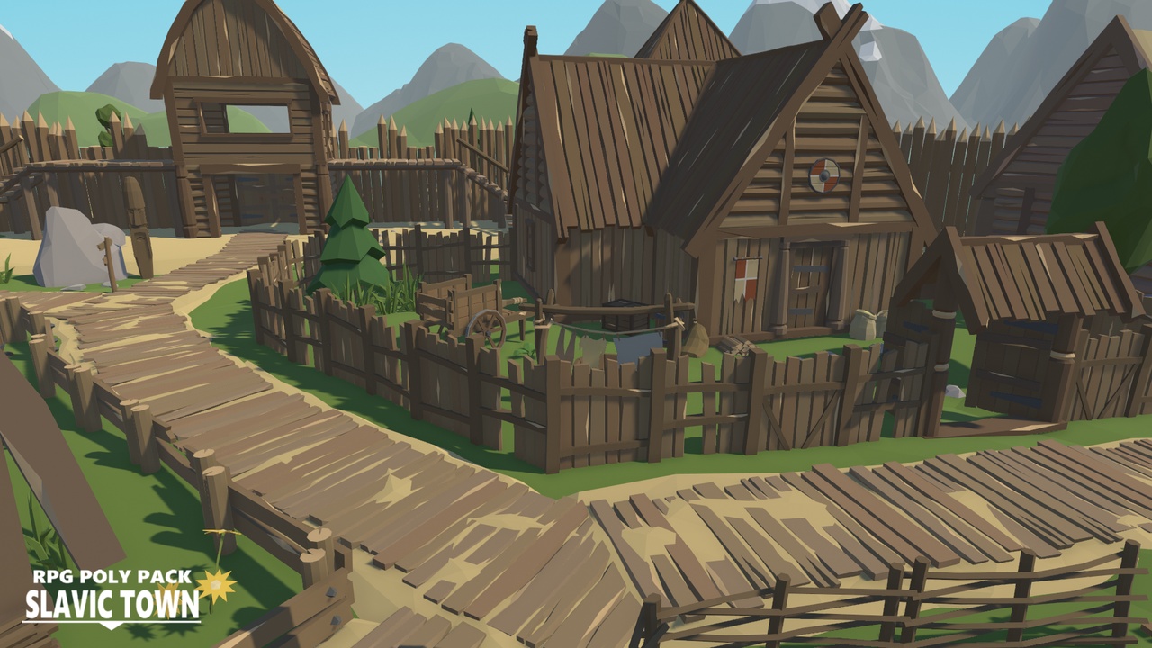 Media 1 for listing RPG Poly Pack - Slavic Town