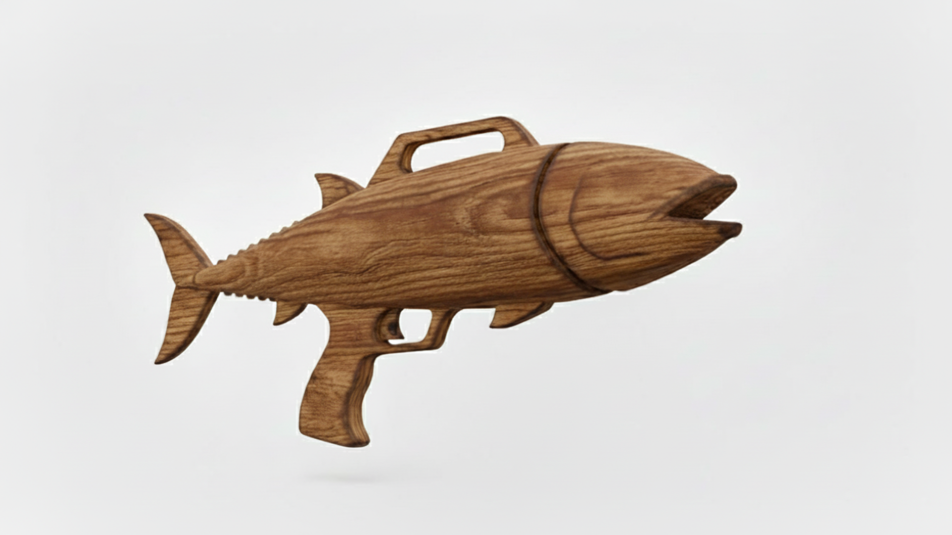 Stylized Wooden Fish Gun Model (Tuna Blaster) (with LOD) | Fab