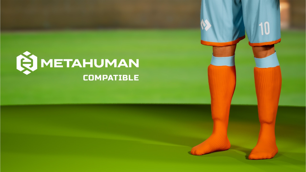 Media 1 for listing Soccer Socks | MetaHuman Compatible