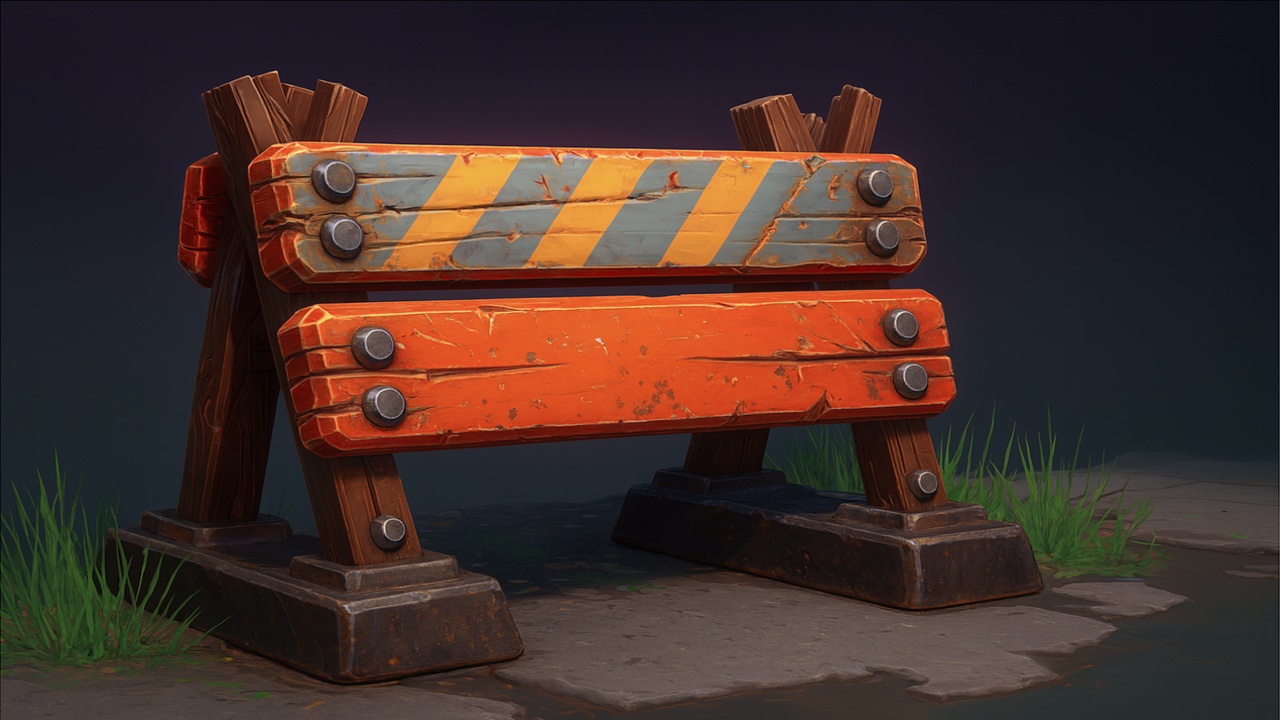 Media 1 for listing Stylized Road Barriers Set🚧