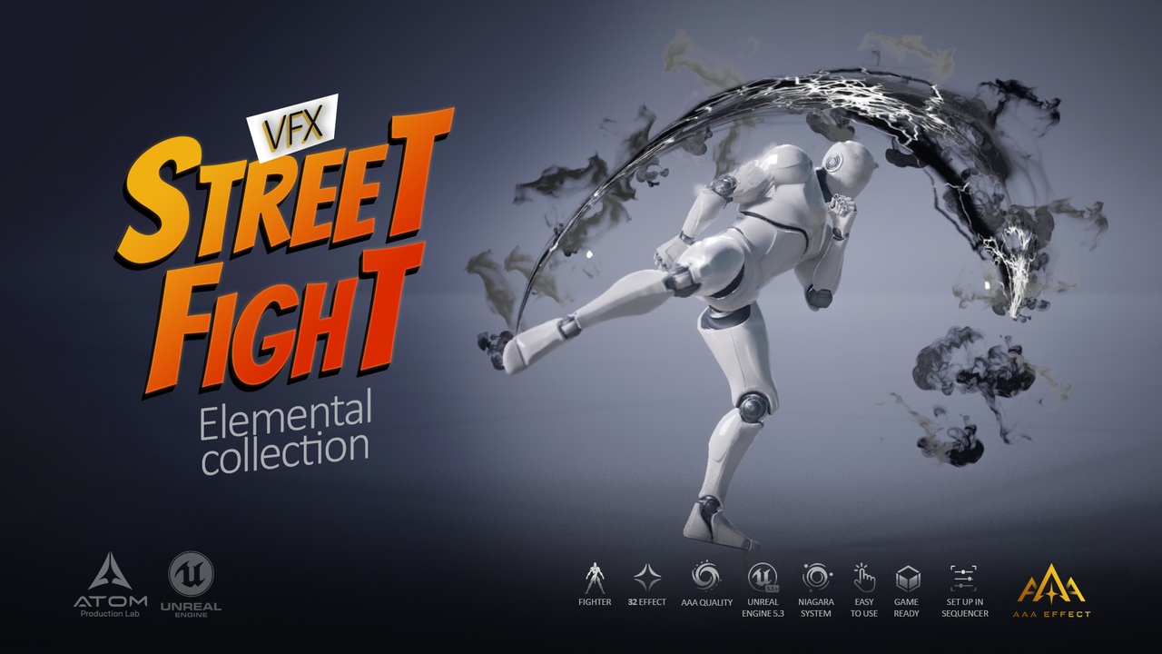 Media 1 for listing Street Fight VFX - Elemental Collection