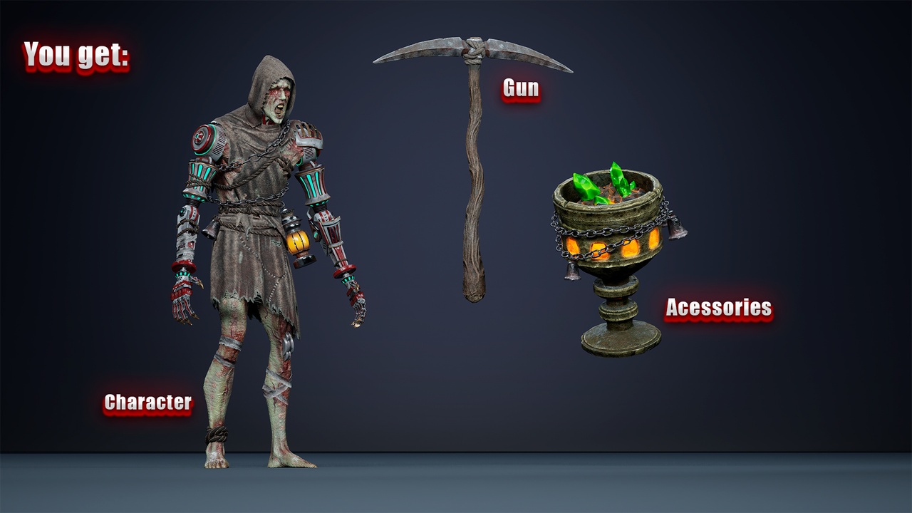 Media 1 for listing Fantasy Cyborg - Miner