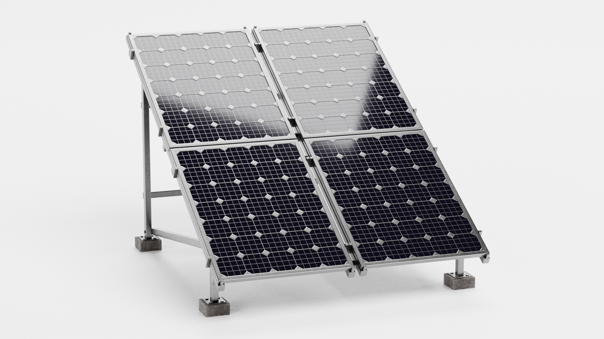 Solar Panel Set V1 - Monocrystalline Photovoltaic Array | Fab