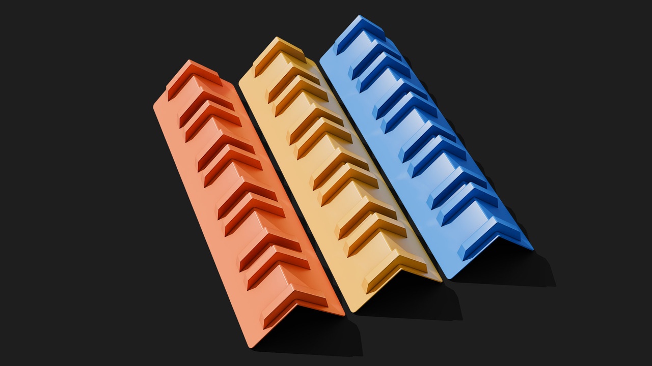 Media 1 for listing Plastic Cargo corner edge protector edge guard 1 meter long 3D model