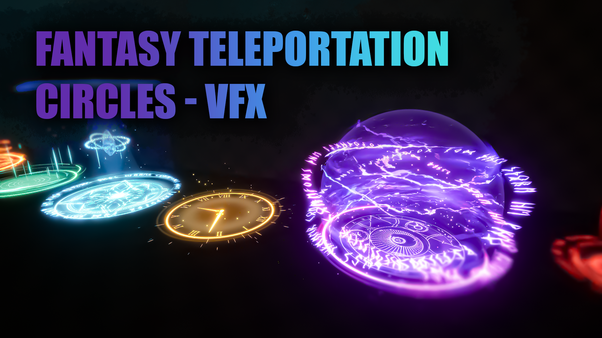 Fantasy Teleportation Circles VFX | Fab