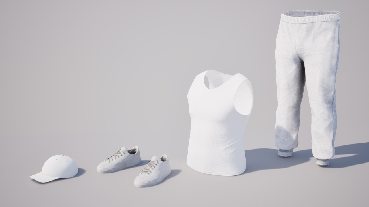 Media 1 for listing Boys Street Dance Outfit - Metahuman Clothes Parametric Outfit PBR