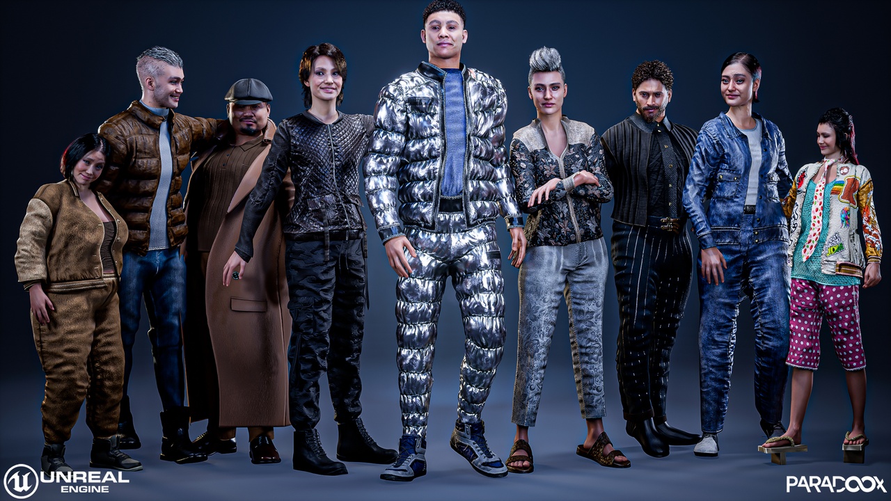 Media 1 for listing 10 MetaHuman Streetwear Clothing Pack Vol.2