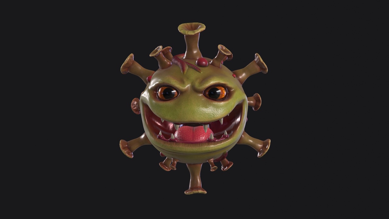 Media 1 for listing Virus Monster Head