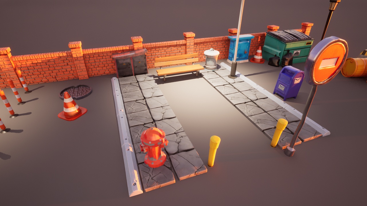 Stylized Street Props ilanı için 1. medya
