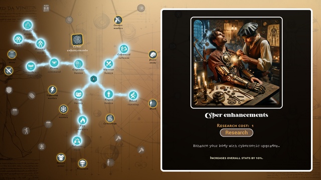 Multiplayer skill tree system : Procedural skill tree UI Modular skilling system
